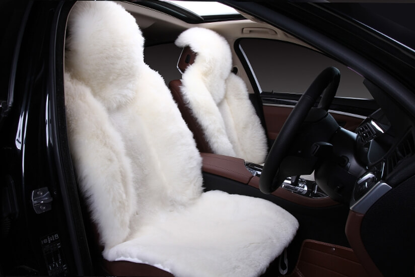 Меховые накидки из овчины, комбинированный ворс (Австралия)