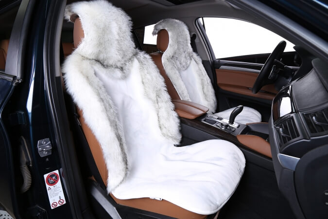 Меховые накидки из овчины, комбинированный ворс (Австралия)