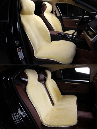 Меховые накидки из овчины на весь салон, короткий ворс