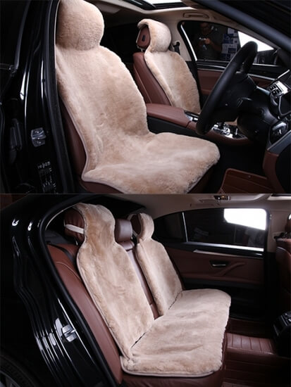 Меховые накидки из овчины на весь салон, короткий ворс