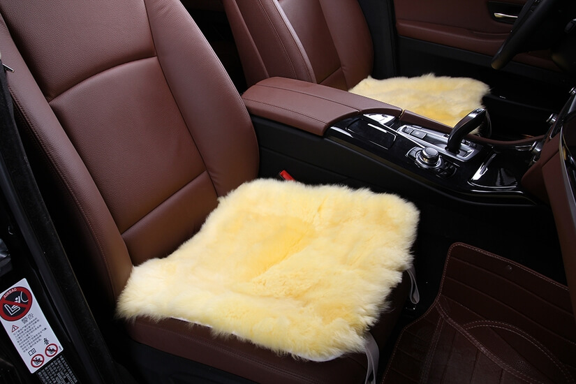 Квадраты на сиденья , длинный ворс