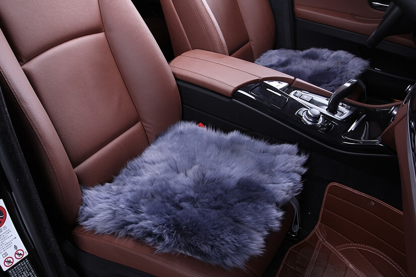 Квадраты на сиденья , длинный ворс