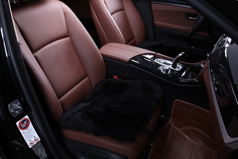 Квадраты на сиденья , длинный ворс